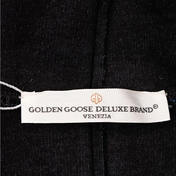 GOLDEN GOOSE Neon Blue Diana Lurex Neoprene Top Size XS Mock Neck Sweatshirt - Picture 3 of 11